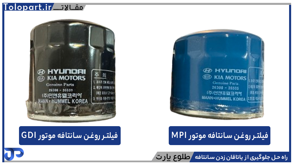 فیلتر روغن سانتافه موتور GDI و MPI